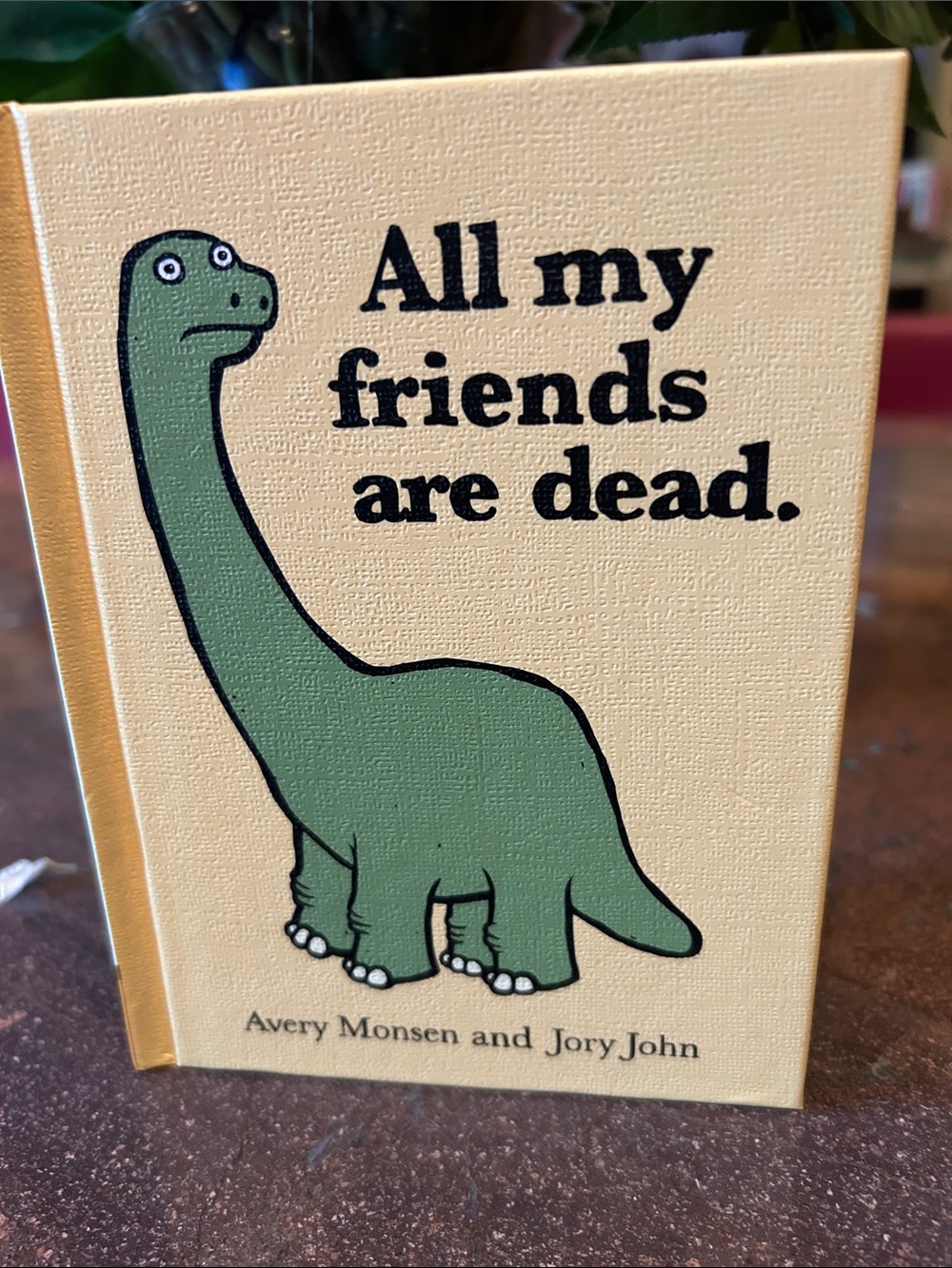All My Friends Are Dead Mini Book - Green Dinosaur Cover fun for bd